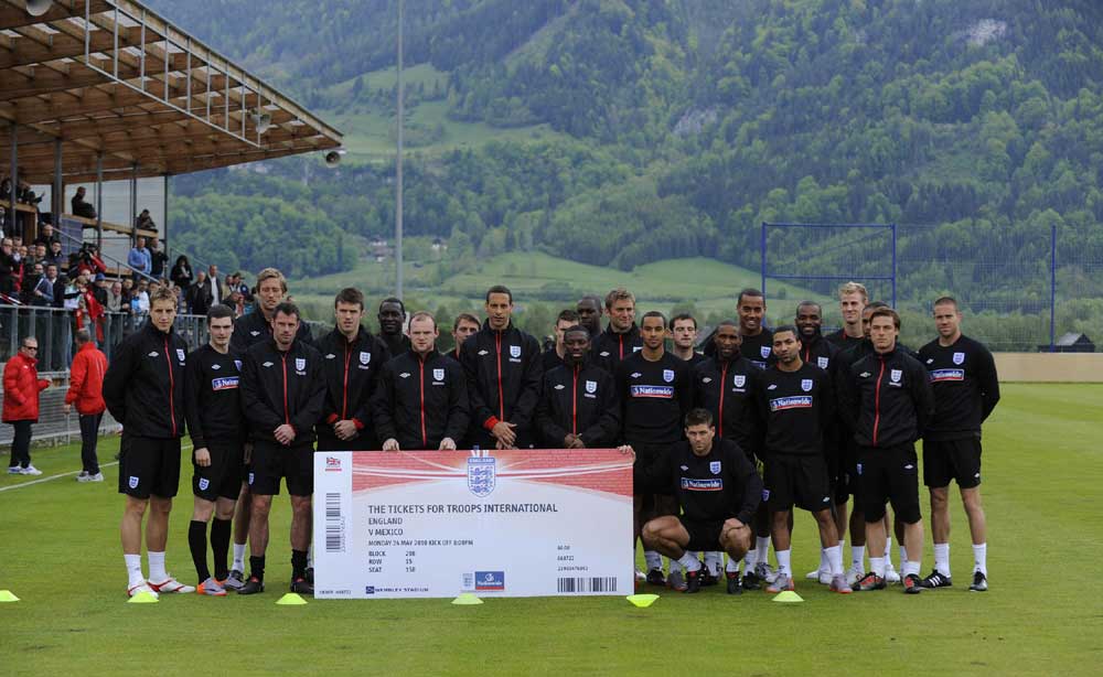 England support Tickets for Troops